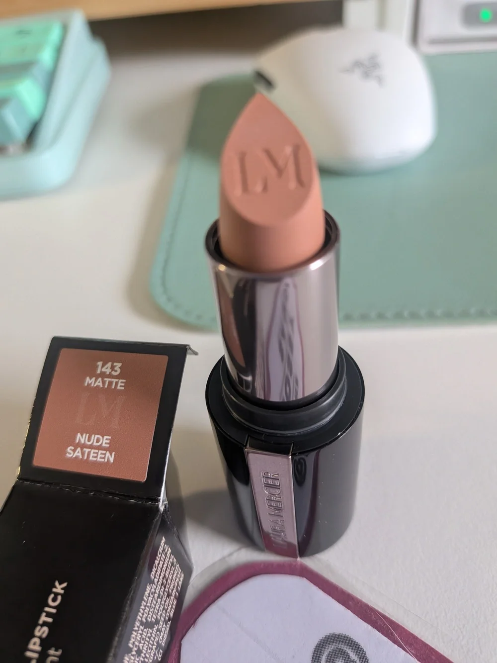 🌸 Laura Mercier Smoothing Matte Lipstick 143 Nude Sateen NWT